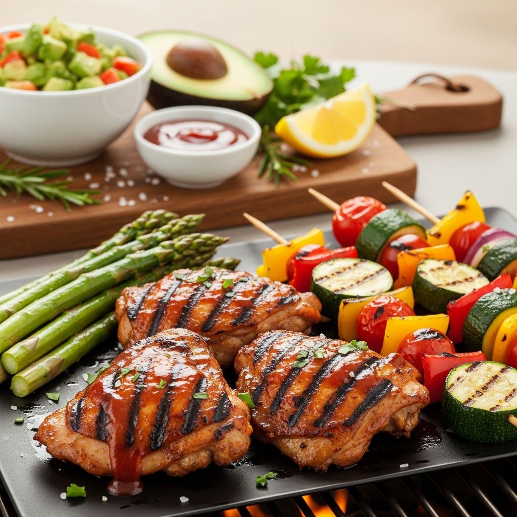 Discover delicious low-carb BBQ grilling recipes for appetizers, mains, sides, and desserts that keep carbs low and flavor high.