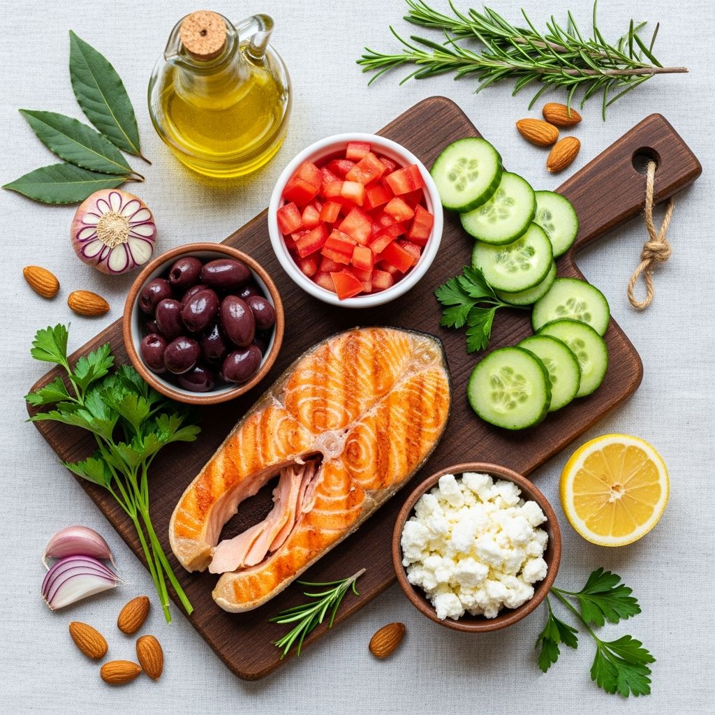 A 7-day low-carb Mediterranean diet meal plan with delicious recipes for weight loss and heart health.