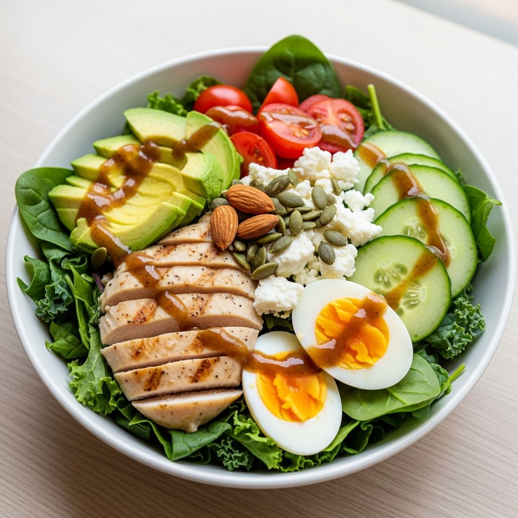 Discover delicious low-carb salad recipes perfect for weight management, keto diets, and healthy eating.