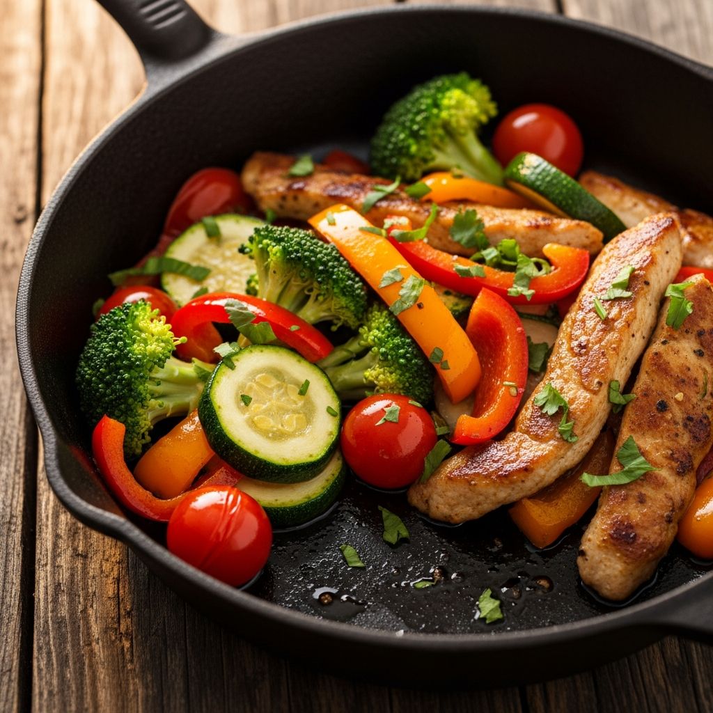 Quick, flavorful low-carb skillet dinners ready in 30 minutes or less for easy weeknight meals.