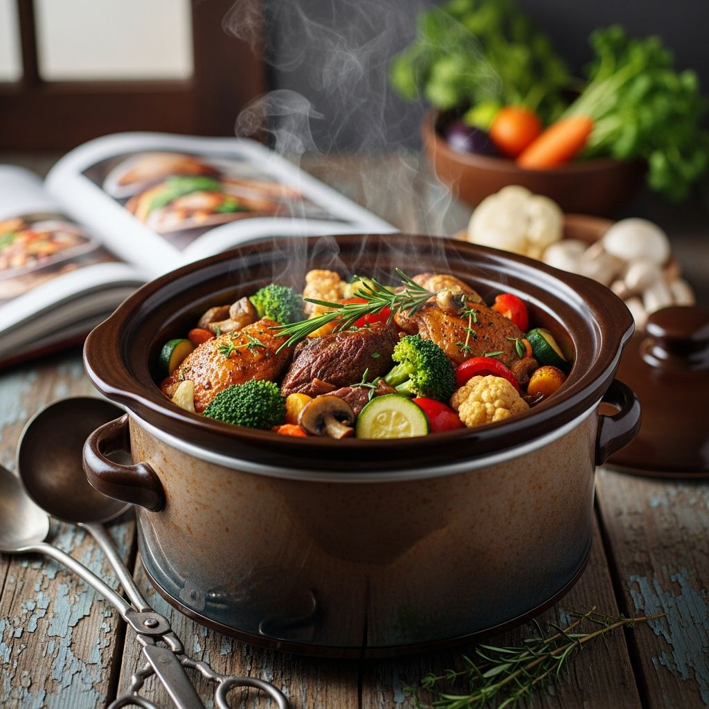 Delicious low-carb main dishes made effortlessly in your slow cooker for healthy, flavorful meals any night of the week.