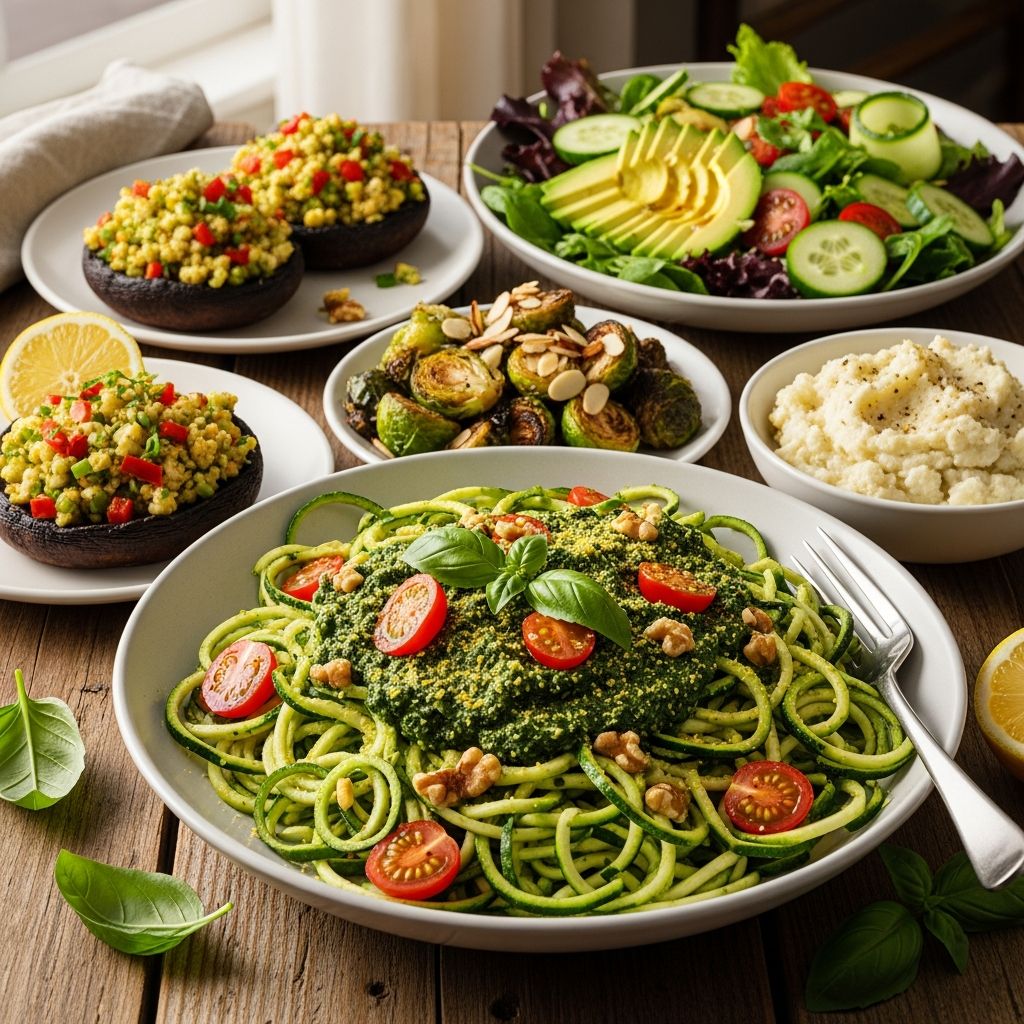 Delicious low-carb vegan dinner ideas that are easy to prepare, nutrient-packed, and perfect for healthy weeknight meals under 40g carbs per serving.
