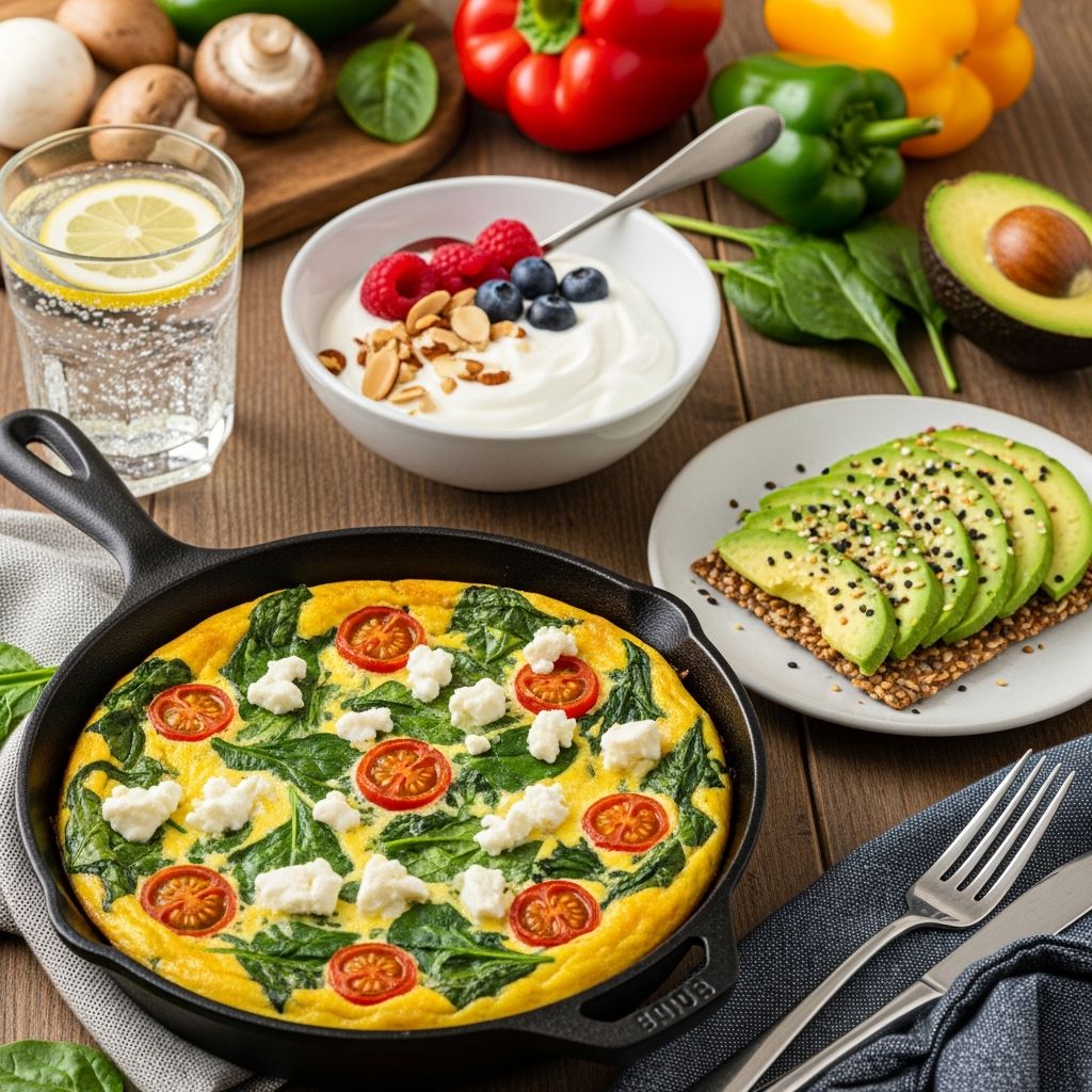 Delicious low-carb vegetarian breakfast ideas to kickstart your day with energy, flavor, and nutrition without the carbs.