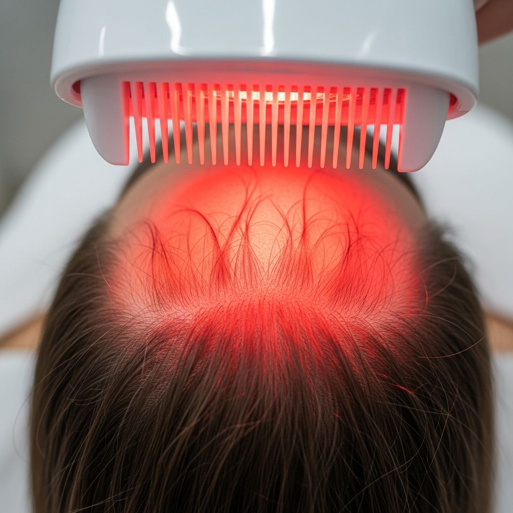 Discover how low-level laser therapy promotes hair regrowth in androgenetic alopecia through safe, non-invasive photobiomodulation.