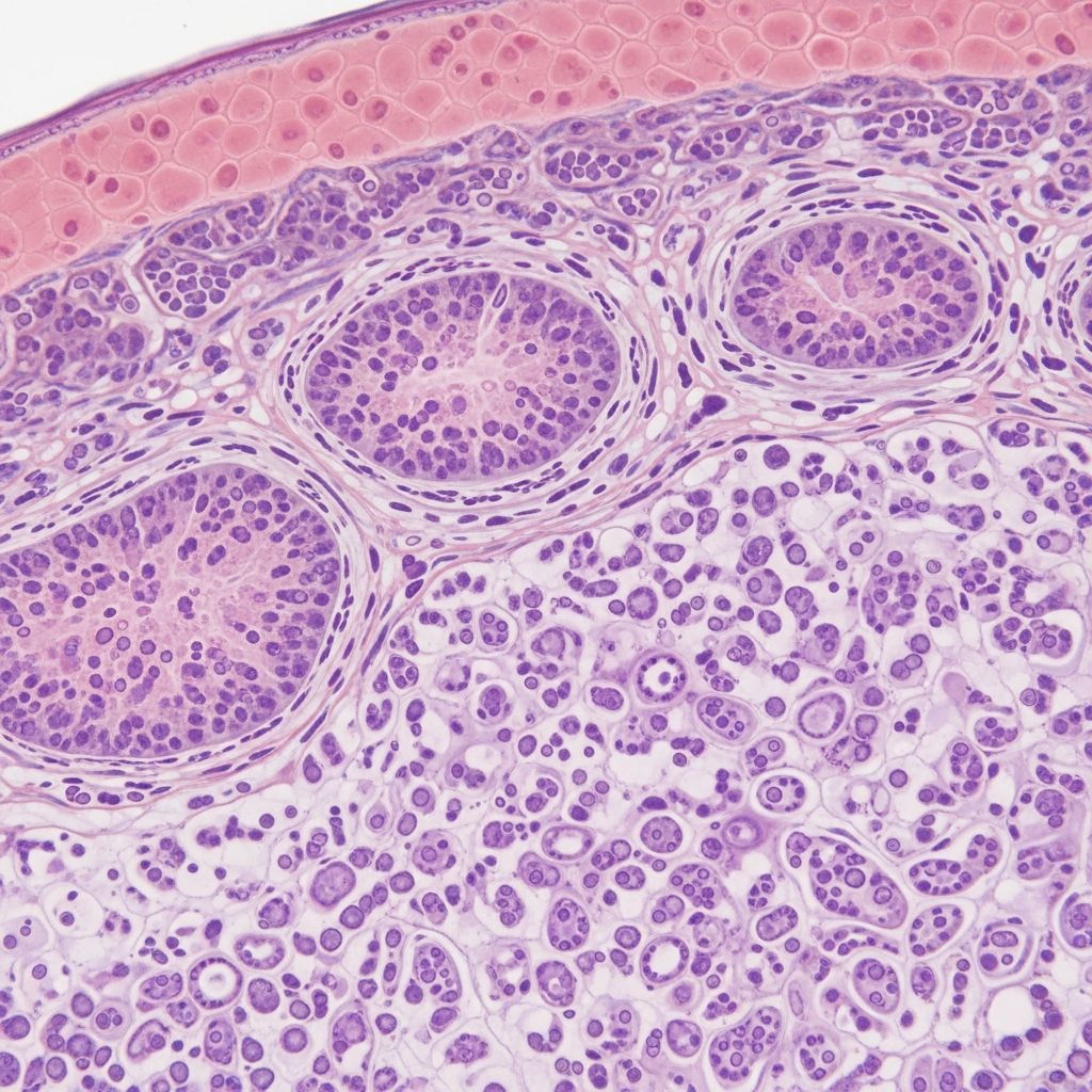Exploring the histopathological features, clinical presentation, and differential diagnosis of LMDF, a rare granulomatous facial dermatosis.