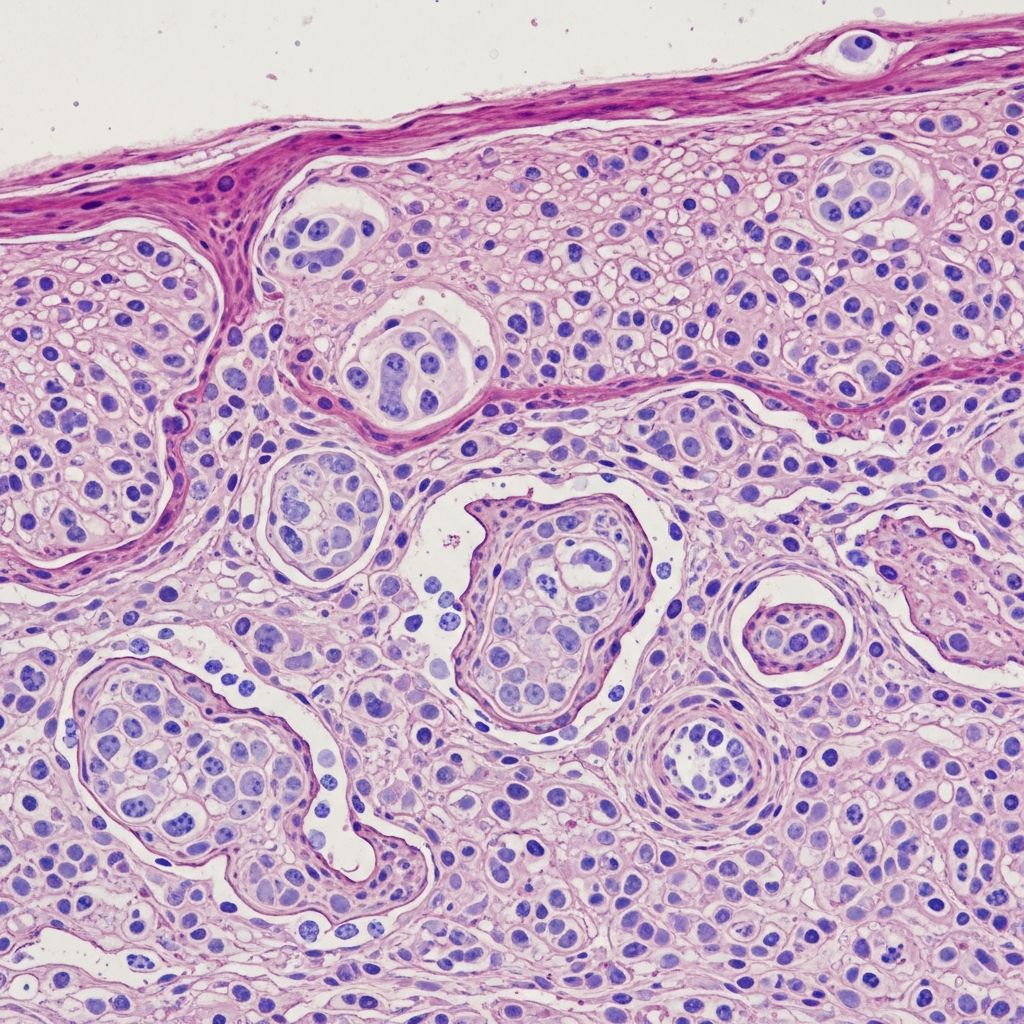 Detailed pathology of lymphangioma circumscriptum: clinical features, histopathology, diagnosis, and management strategies.