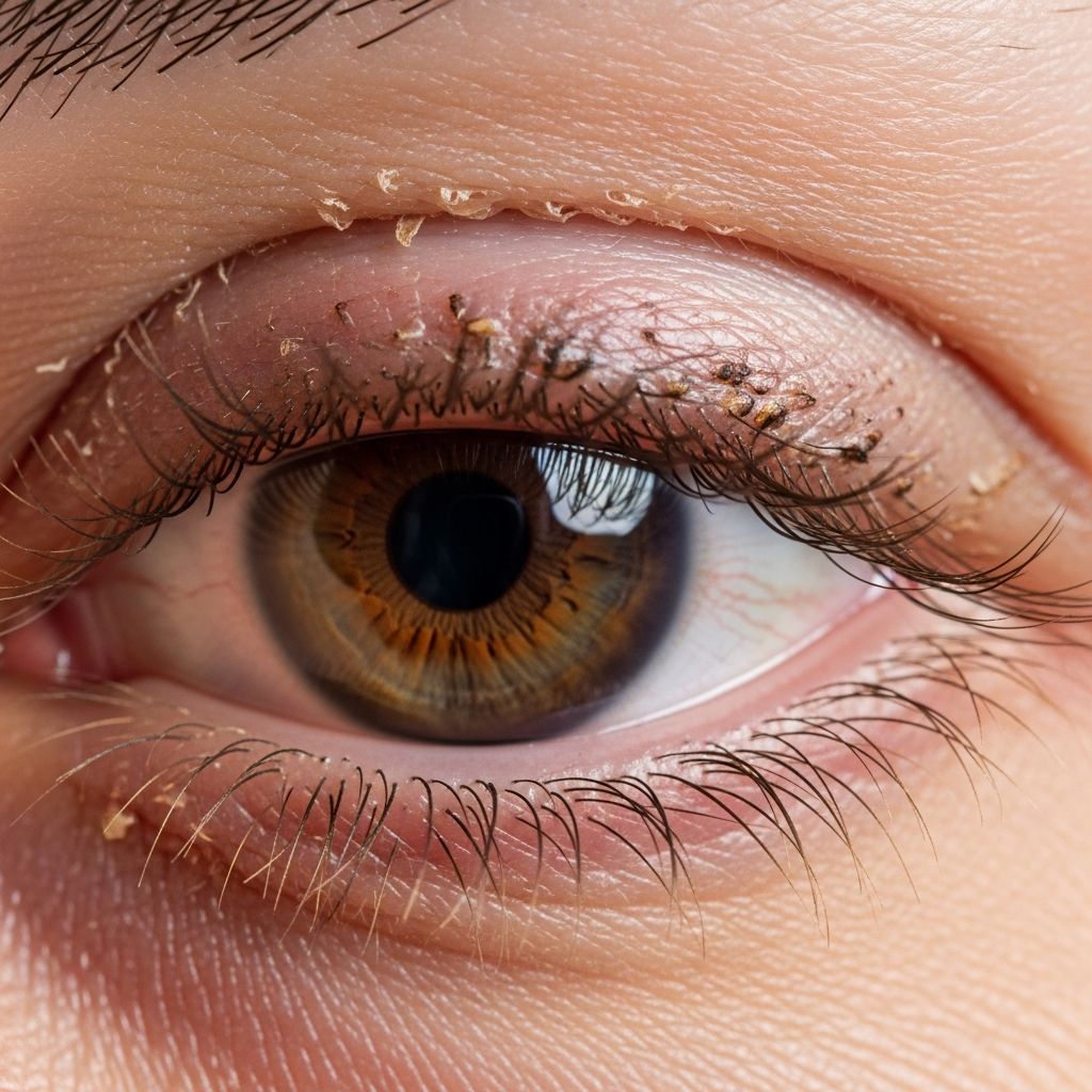 Comprehensive visual guide to madarosis: Explore clinical images of eyelash and eyebrow loss from various causes including infections, autoimmune diseases, and trauma.
