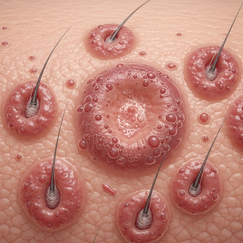 Deep fungal folliculitis caused by dermatophytes: symptoms, causes, diagnosis, and effective treatments explained.