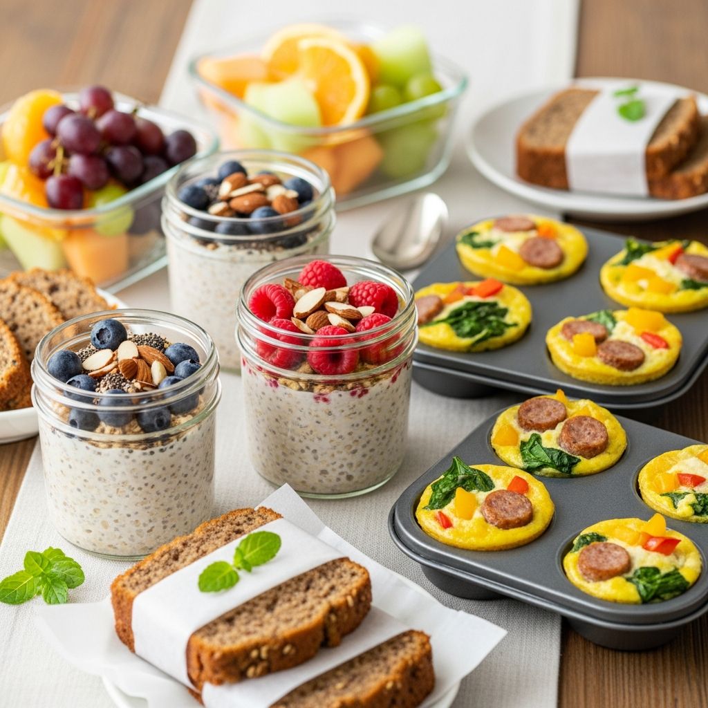 Discover 20+ make-ahead breakfast recipes designed for diabetes management, balancing carbs, protein, and fiber for stable blood sugar.