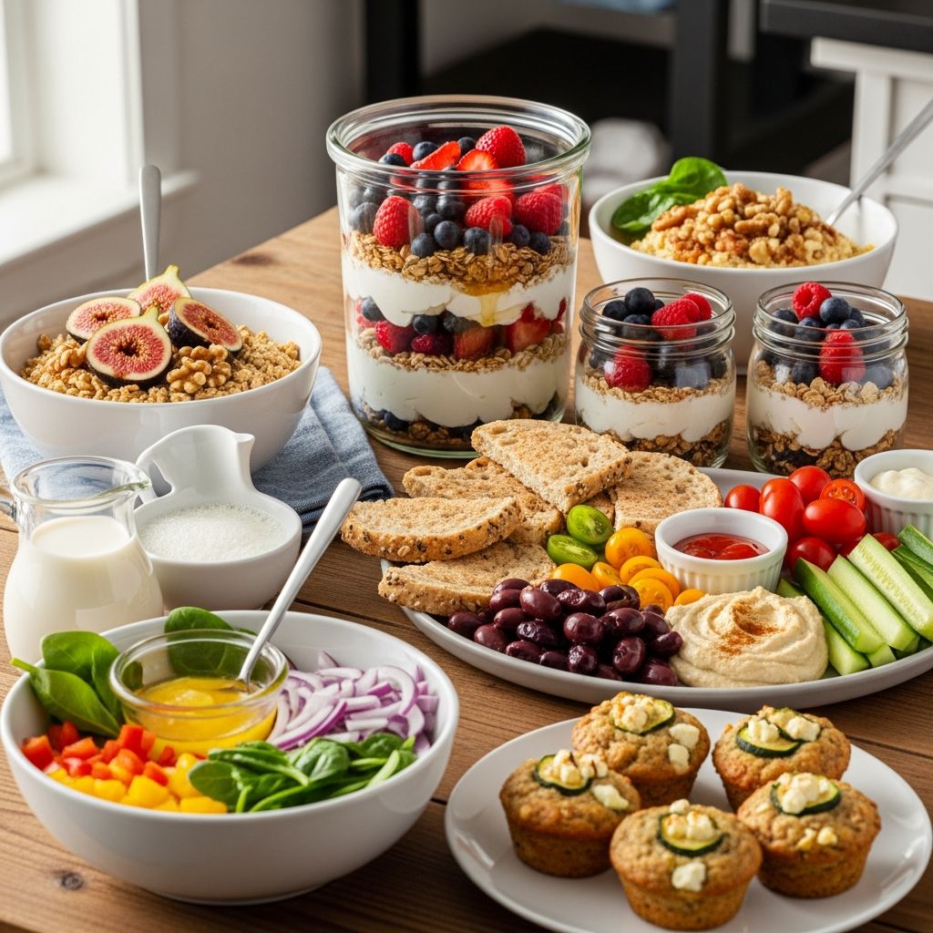 Delicious, nutritious make-ahead breakfasts inspired by the Mediterranean diet to kickstart your healthy mornings effortlessly.