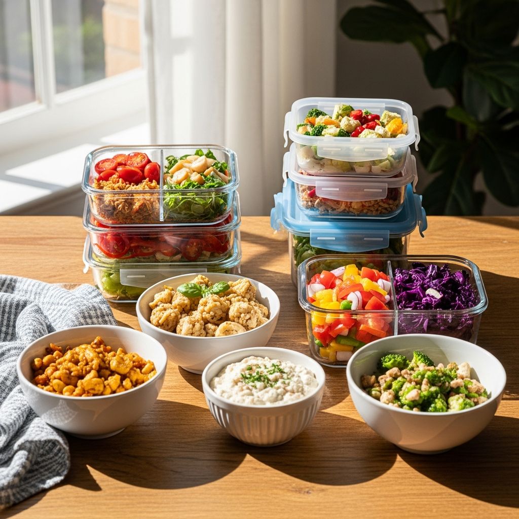 Delicious, nutritious make-ahead lunches inspired by the Mediterranean diet for busy weeks ahead.