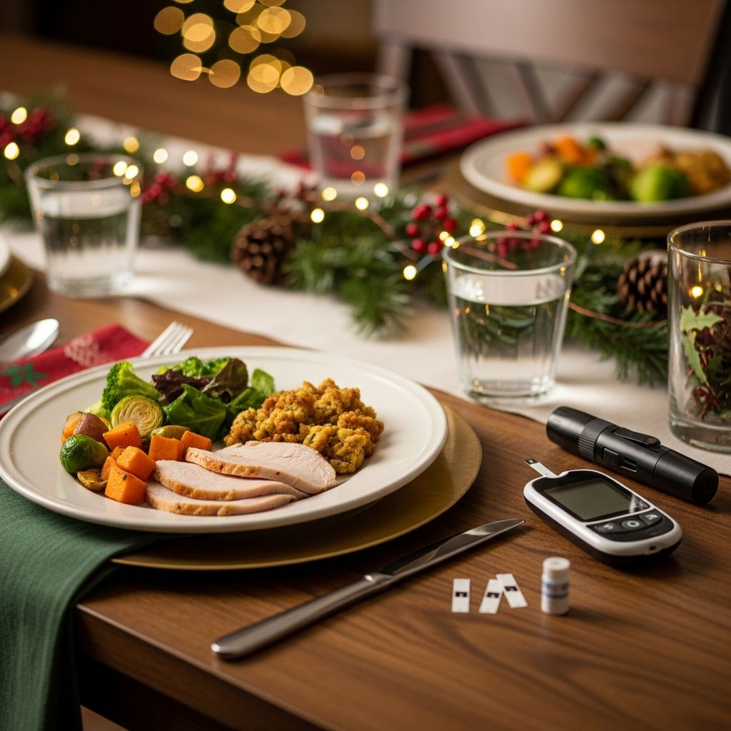 Expert strategies to enjoy holiday festivities while keeping blood sugar stable and preventing complications.