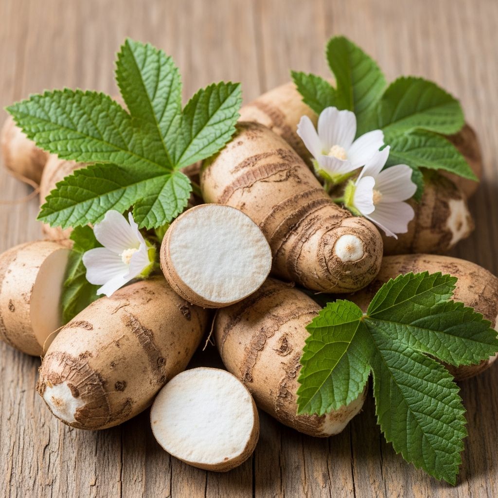 Discover the soothing power of marshmallow root for digestive, respiratory, and skin health backed by traditional use and modern research.