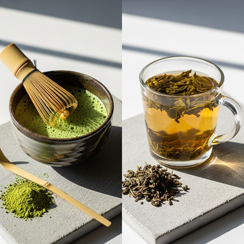 Discover the key differences between matcha and green tea, from nutrition and health benefits to preparation and which one might be better for you.