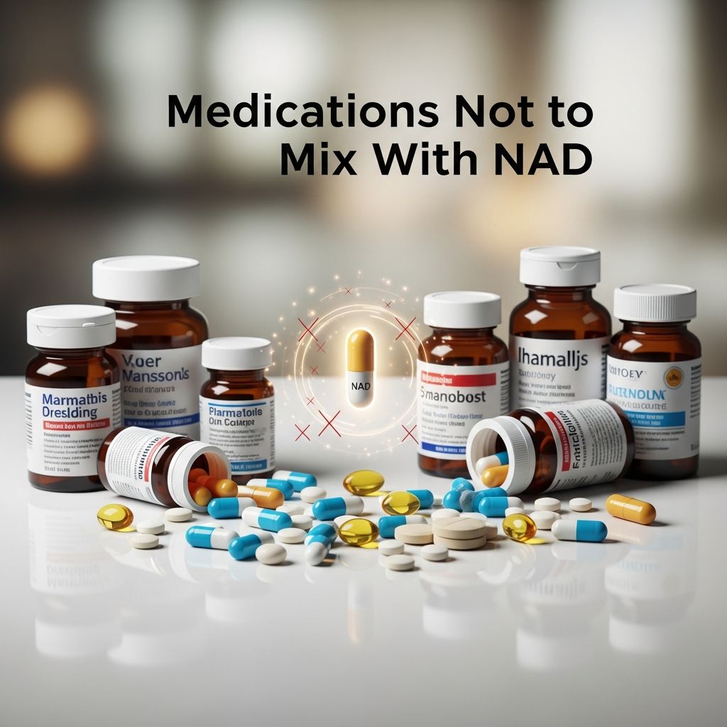 Discover key medications that may interact with NAD+ supplements, from diabetes drugs to antidepressants, and learn how to stay safe.