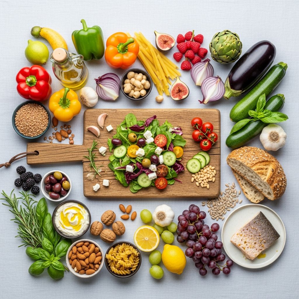 Discover the complete Mediterranean diet food list with heart-healthy foods and meal ideas.
