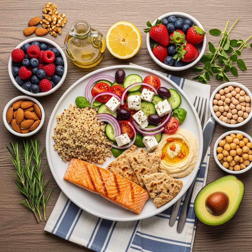 A 7-day Mediterranean diet meal plan designed for diabetes management, promoting blood sugar control and heart health with delicious, whole foods.