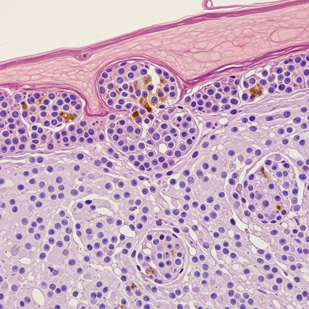 Comprehensive pathology of melanocytic naevi: from common moles to atypical variants and differentials.
