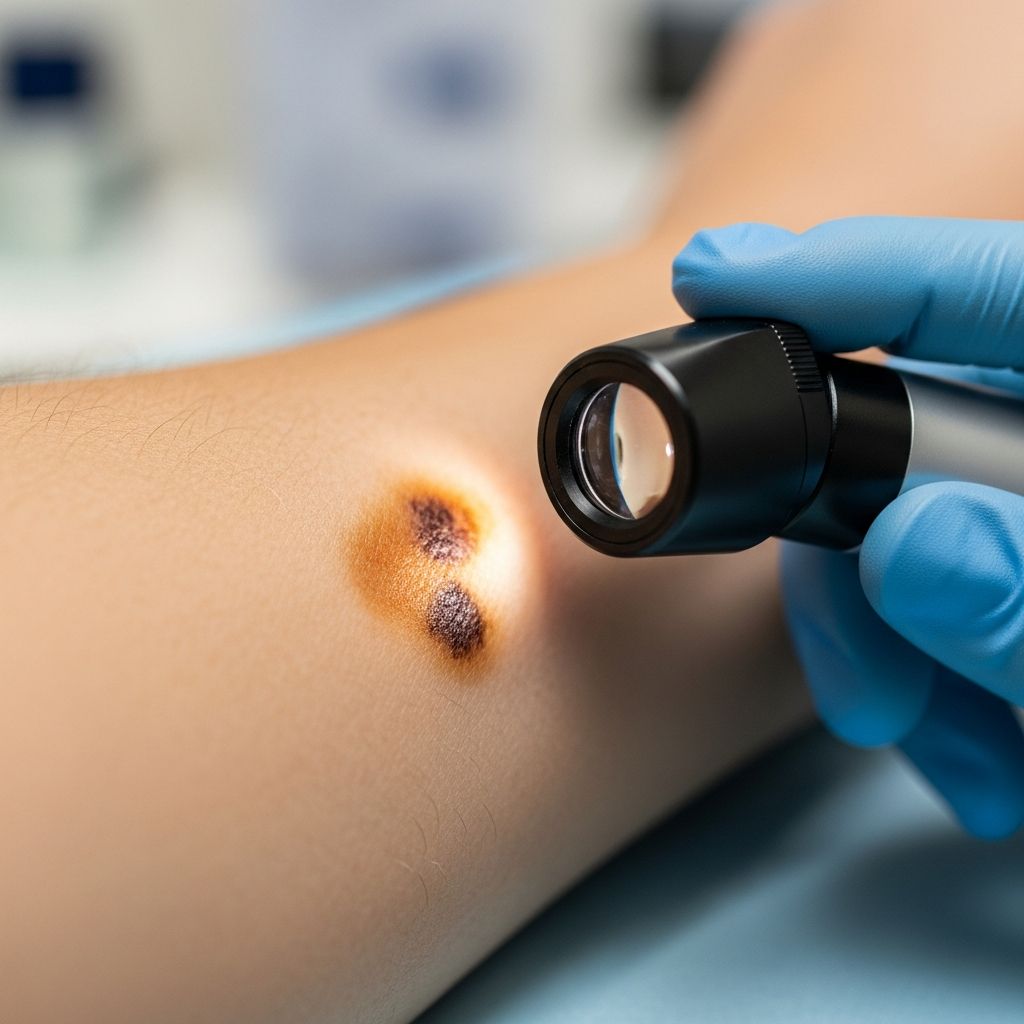 Essential guide to melanoma evaluation using ABCDE criteria and diagnostic approaches for skin lesions.