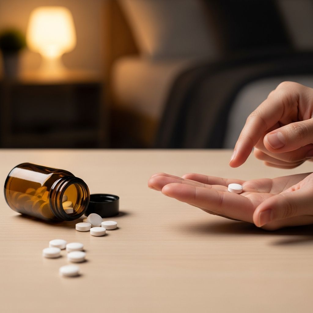 Complete guide to melatonin tablets for sleep: dosage, uses, side effects, and safety information.