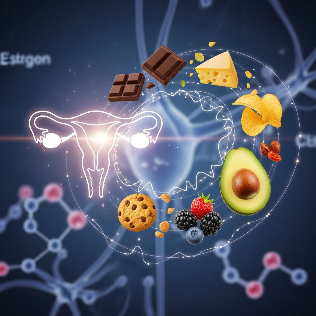 Understand how hormonal fluctuations drive food cravings and hunger changes throughout your cycle.