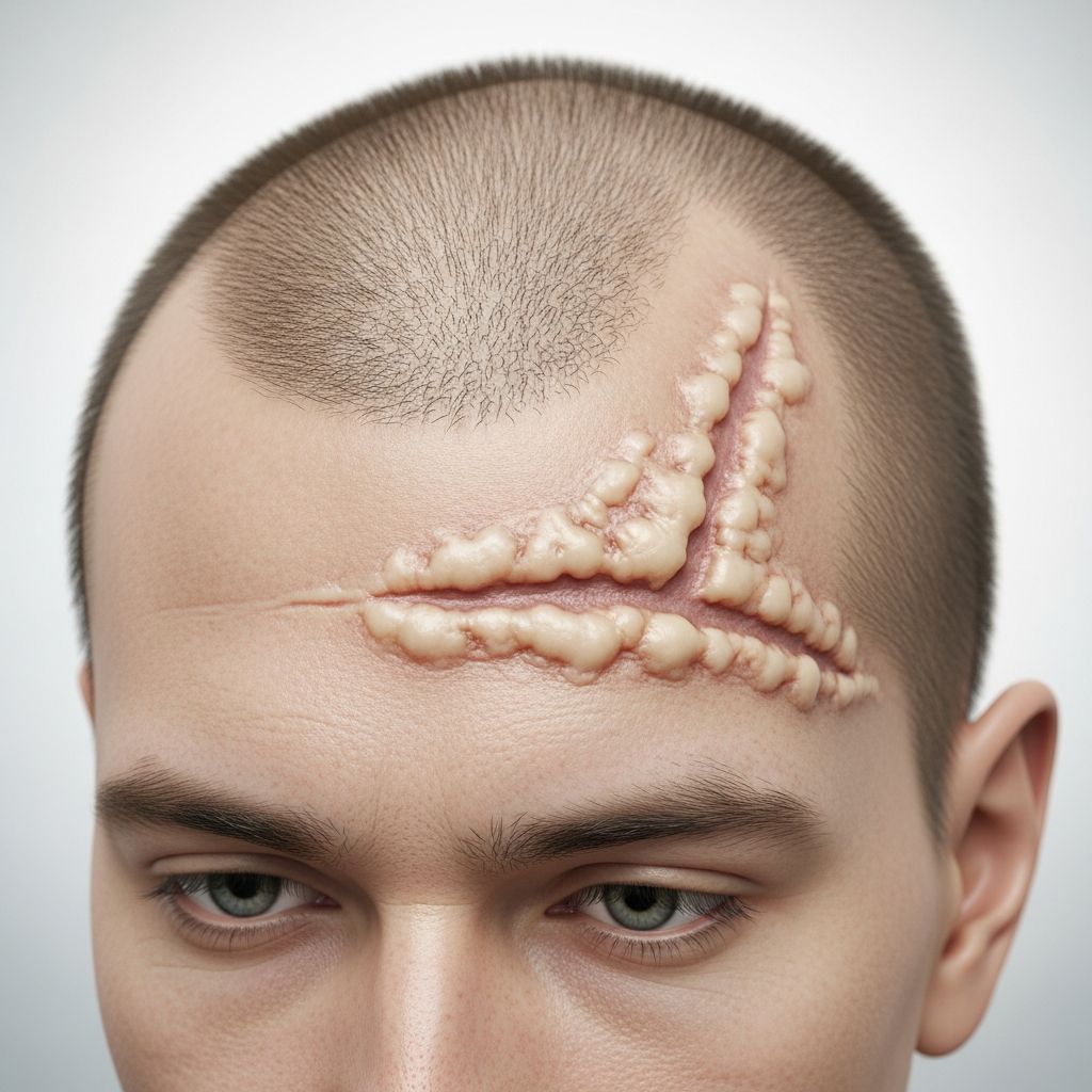 Understanding morphoea en coup de sabre: A rare linear scleroderma variant causing forehead scarring, alopecia, and potential neurological issues.