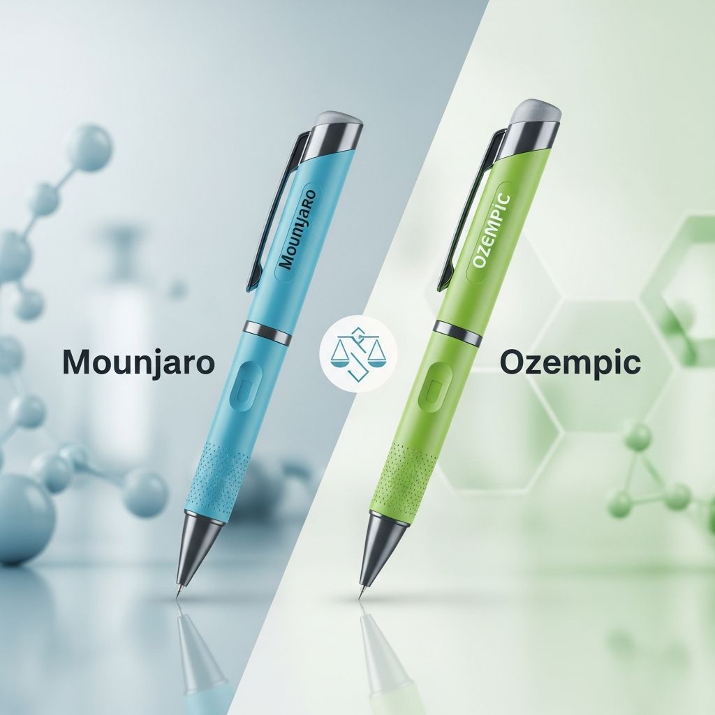 Comprehensive comparison of Mounjaro and Ozempic for weight loss and diabetes management.