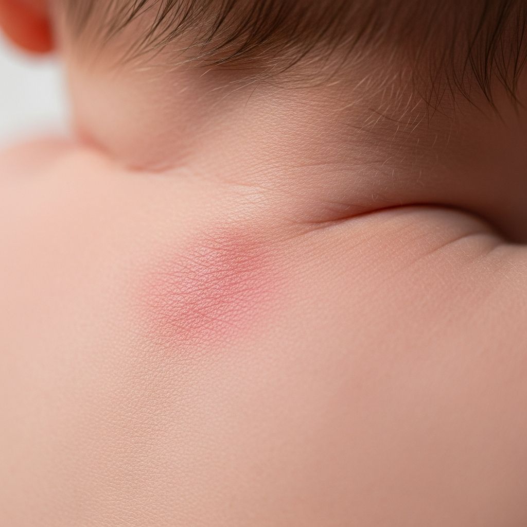 Naevus Simplex Guide: Causes, Diagnosis, And Treatment Common benign birthmark in infants: pink/red patches on neck, eyelids, glabella that often fade naturally.