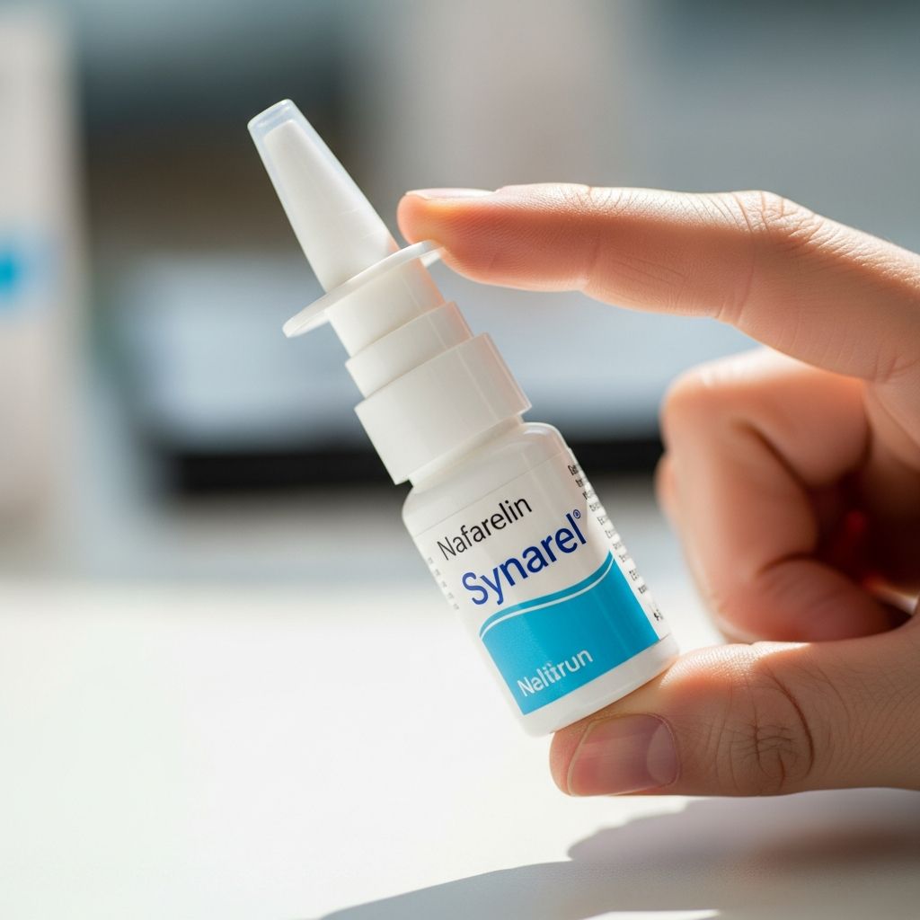 Complete guide to Nafarelin nasal spray: how to use, side effects, and important precautions.
