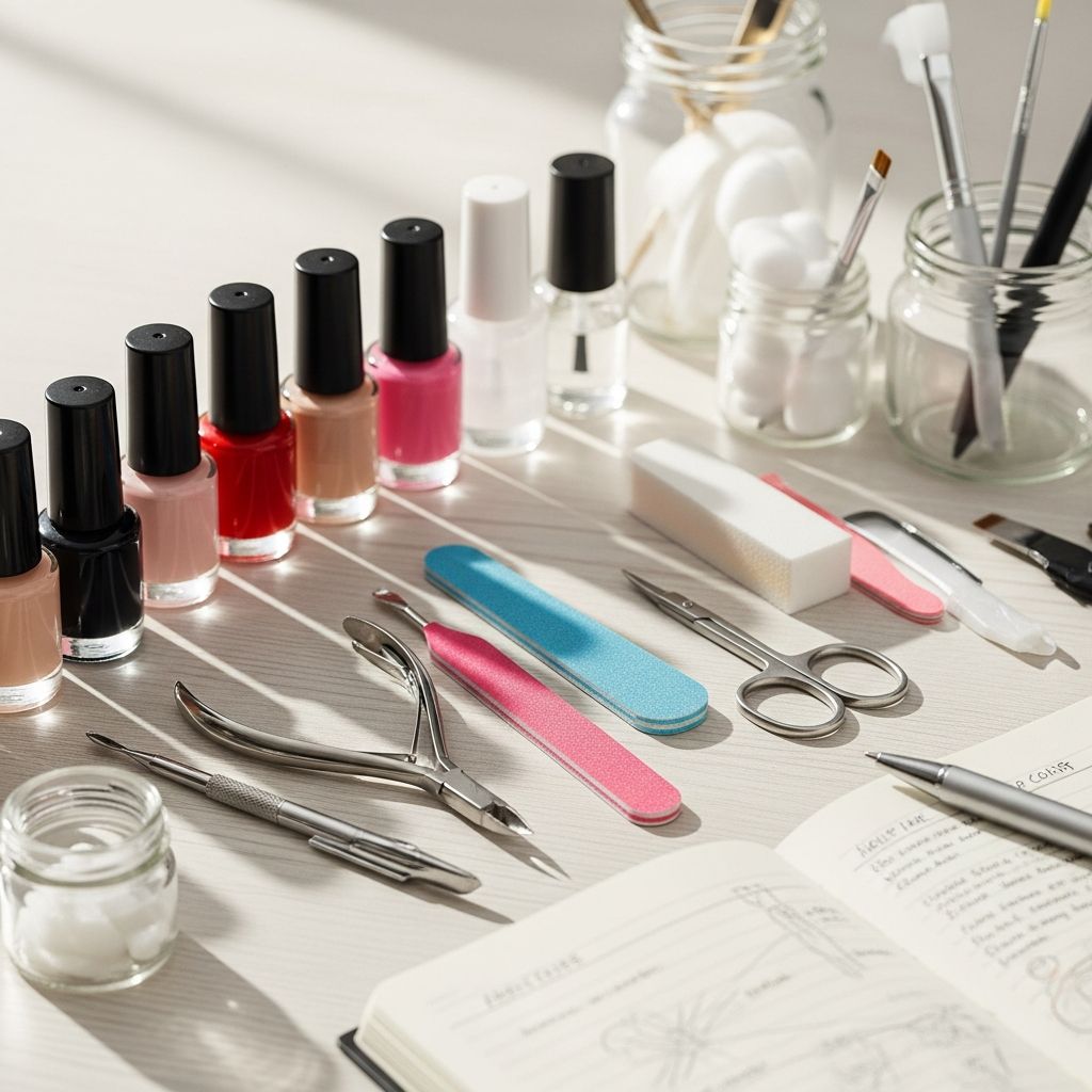 Comprehensive guide to dermatological terms describing fingernail and toenail abnormalities, discolourations, shapes, and folds.