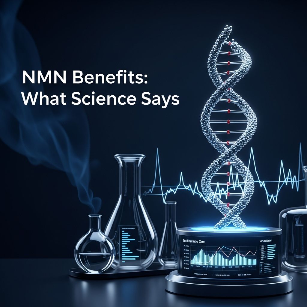 Discover the promising science-backed benefits of NMN supplementation for anti-aging, energy, and metabolic health.