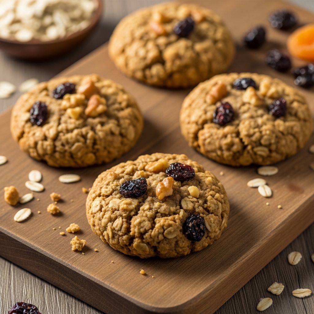 Deliciously chewy oatmeal cookies sweetened naturally with dates, perfect for sugar-conscious baking without sacrificing flavor.