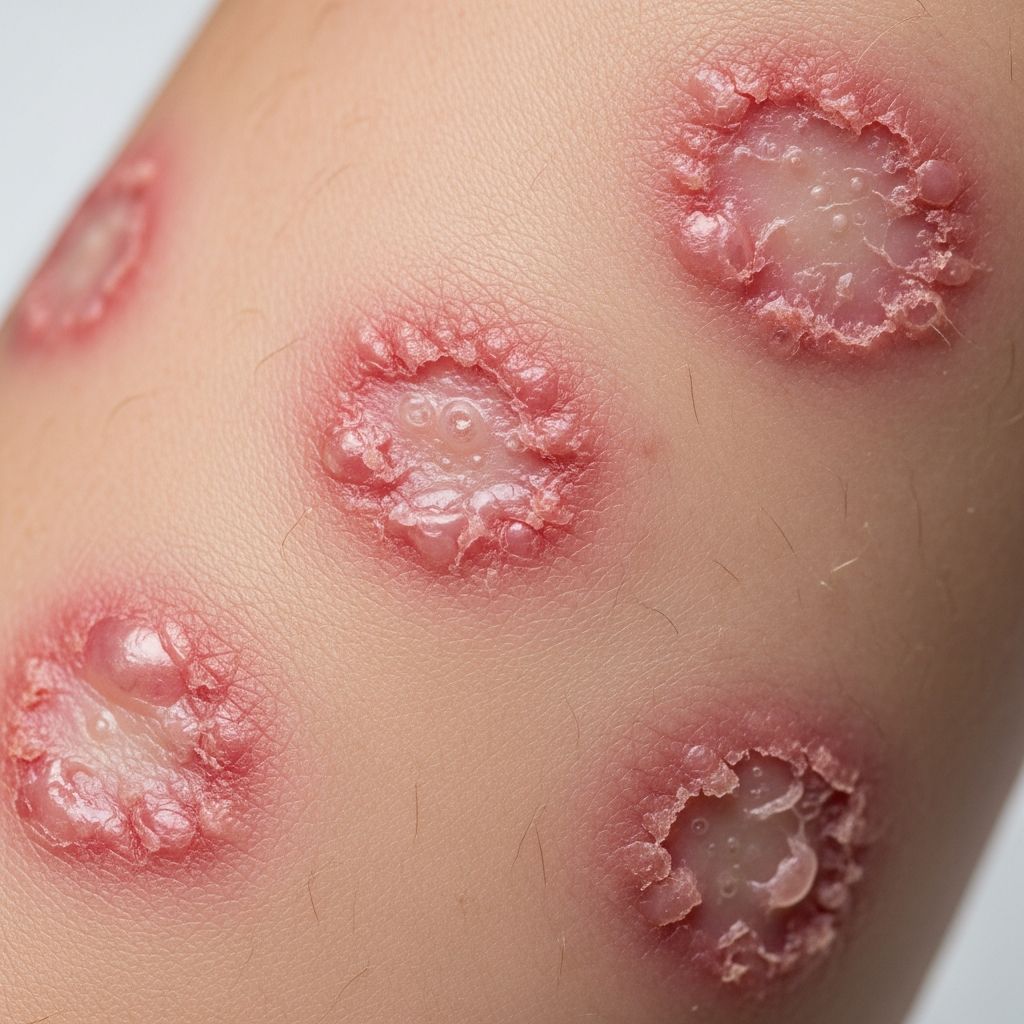 Understanding nummular eczema: coin-shaped itchy patches, causes, symptoms, treatments, and prevention strategies for effective management.