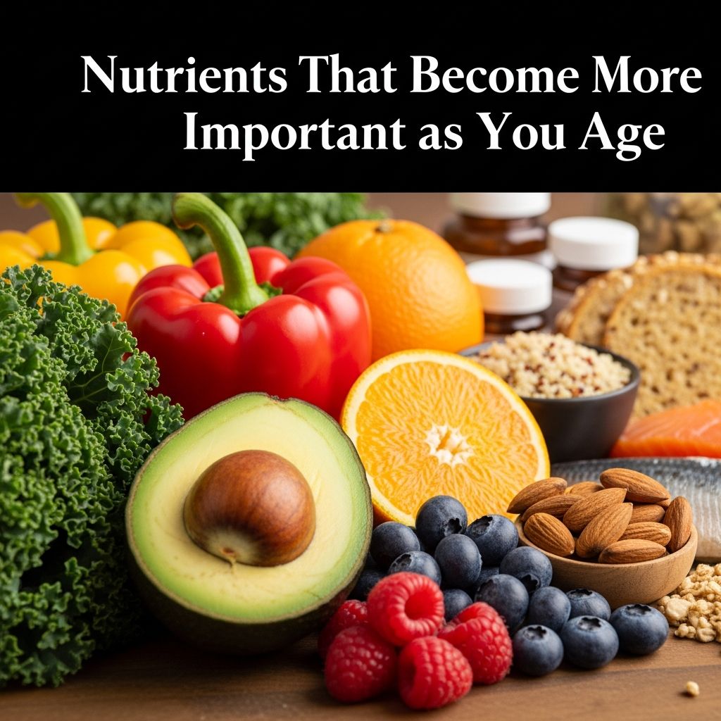 Discover the essential nutrients your body needs more of with age to support bone health, immunity, cognition, and vitality.