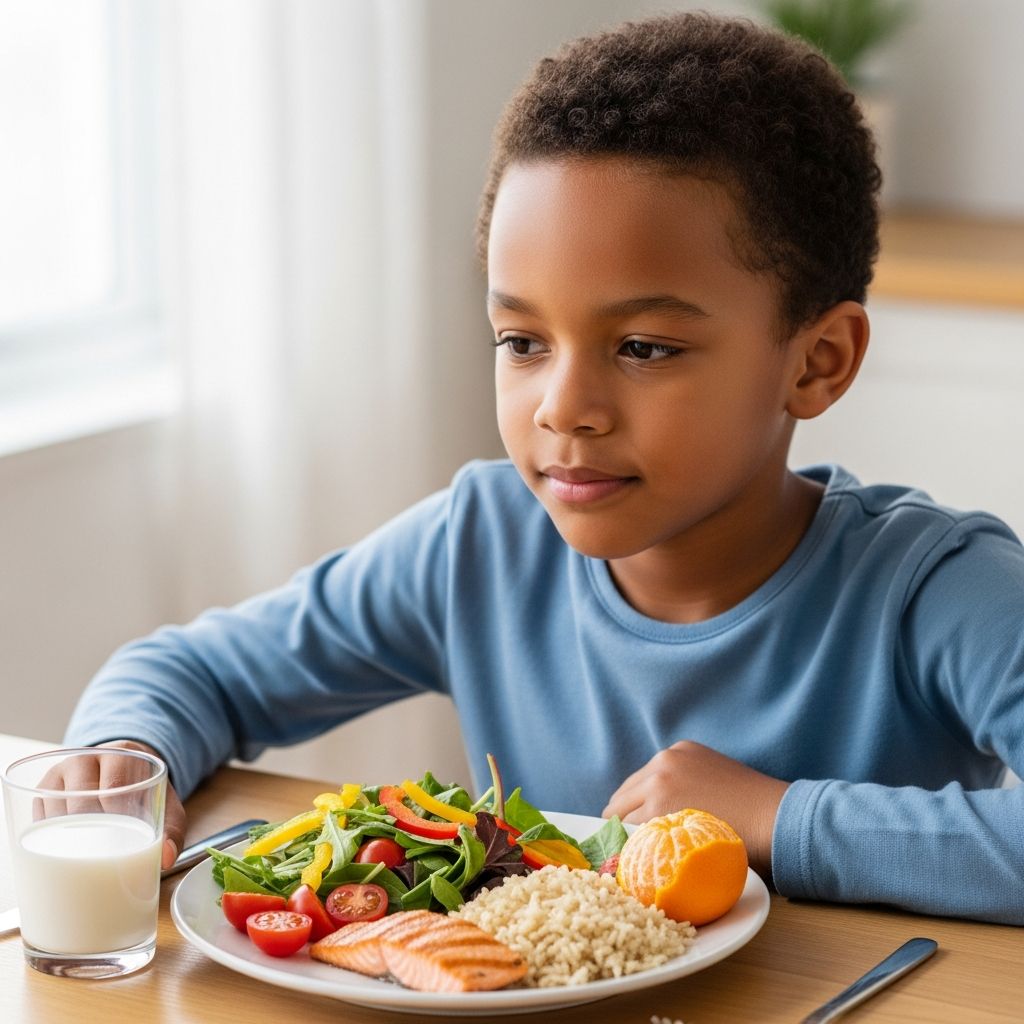 Essential dietary strategies to support growth, prevent complications, and optimize health in children with sickle cell anemia.