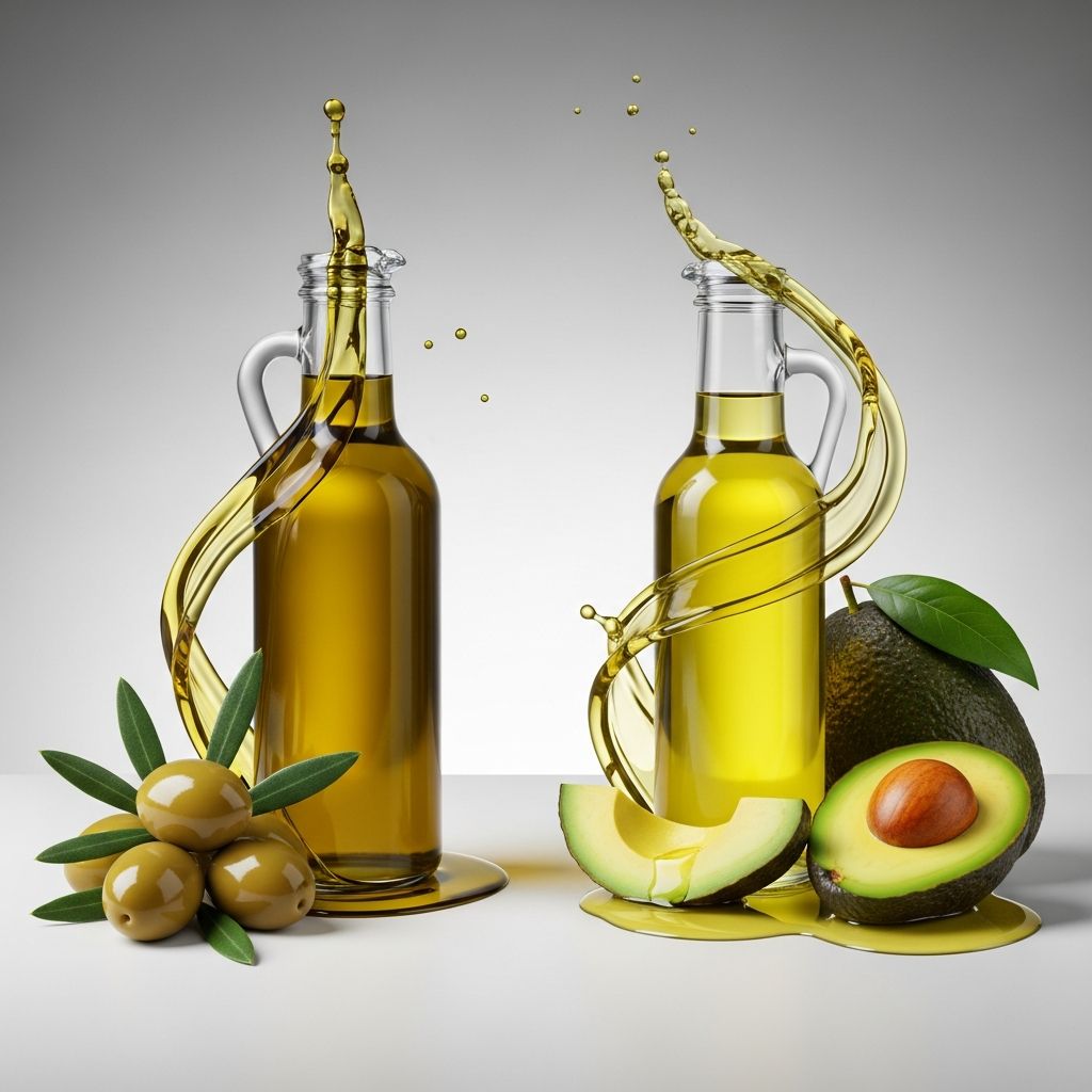 Discover the key differences between olive oil and avocado oil to choose the best healthy fat for cooking, health benefits, and more.