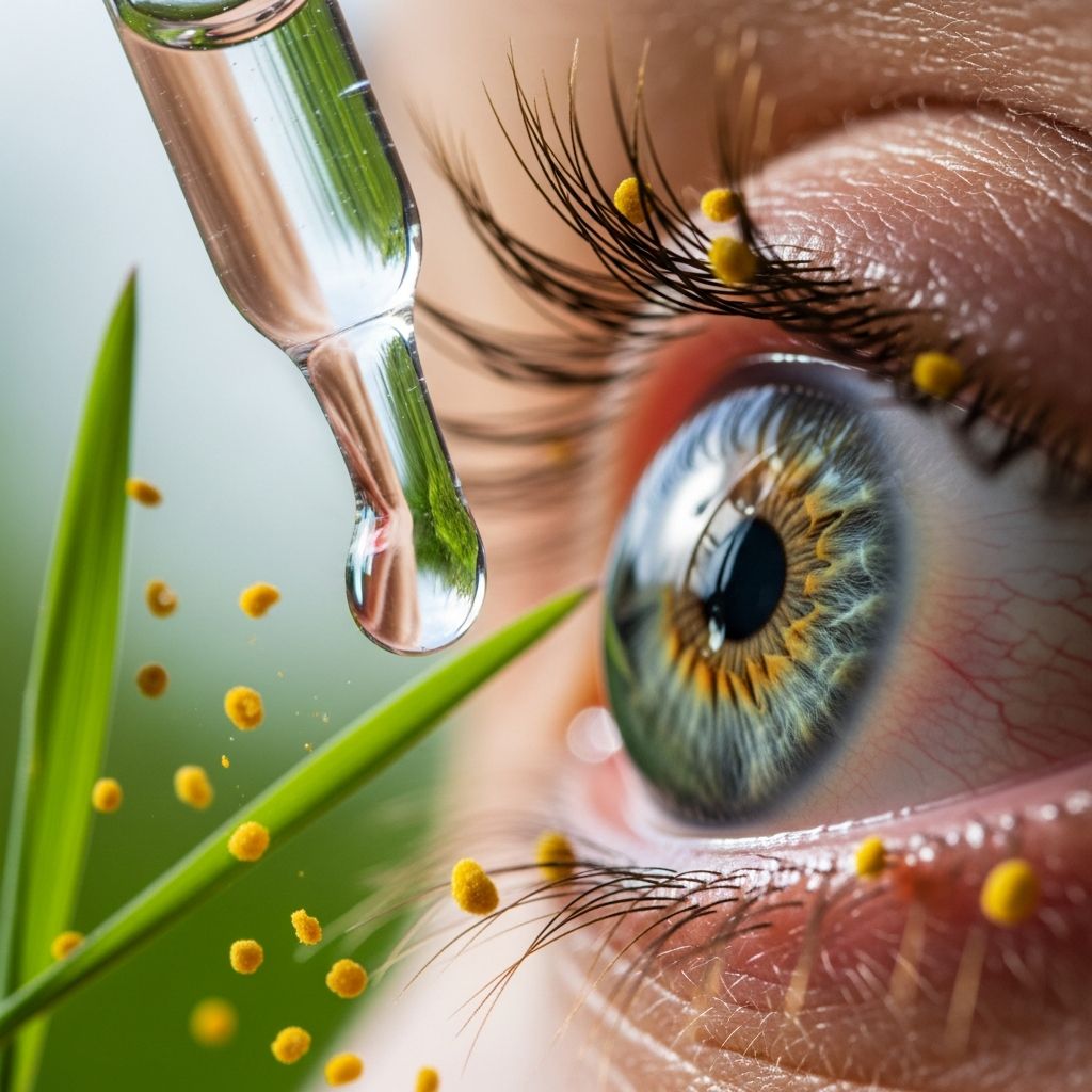 Effective relief from itchy, inflamed eyes caused by hay fever and allergies with olopatadine drops.