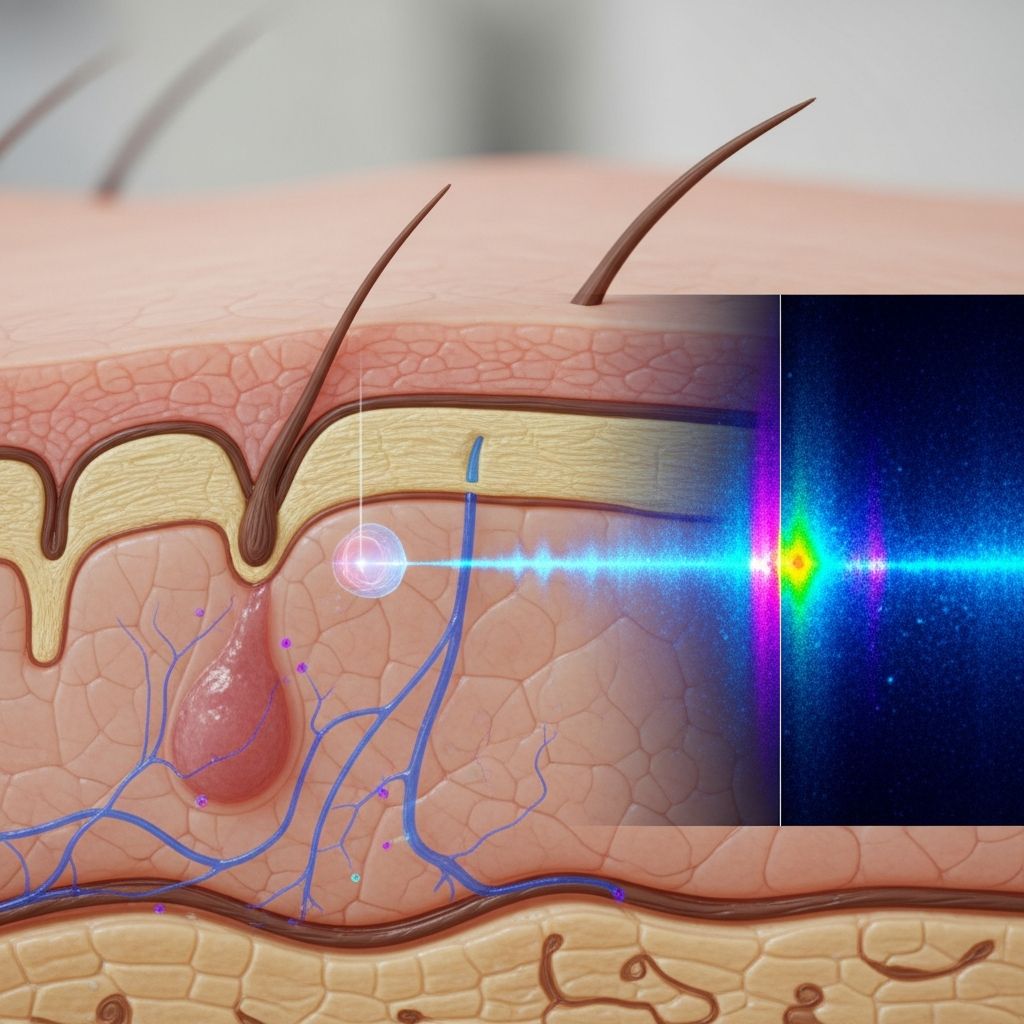 High-resolution imaging technology for noninvasive skin lesion diagnosis and disease monitoring.