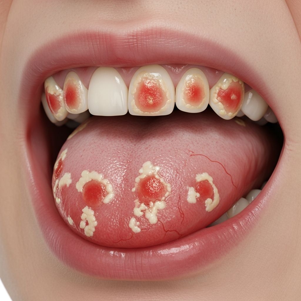 Comprehensive guide to oral psoriasis: symptoms, causes, diagnosis, and effective management strategies for intraoral lesions.