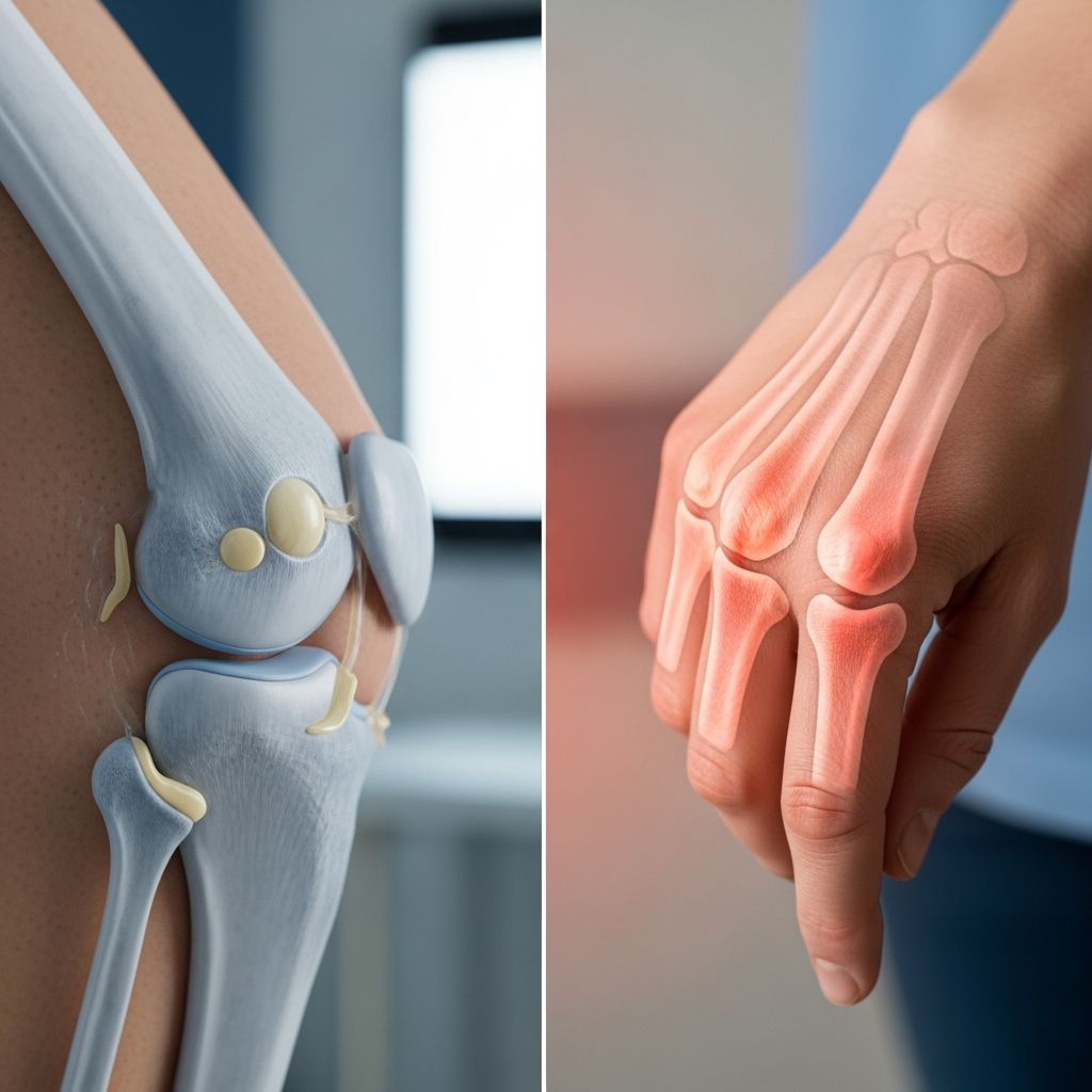 Understanding the distinctions between OA and RA for better joint health management.