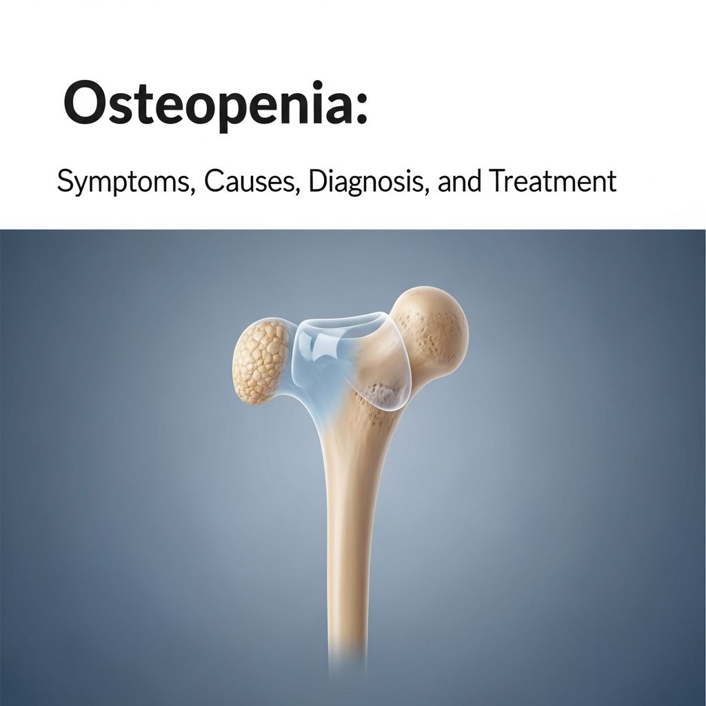 Understand osteopenia: low bone density before osteoporosis, with symptoms, causes, diagnosis, and effective treatments to strengthen bones.