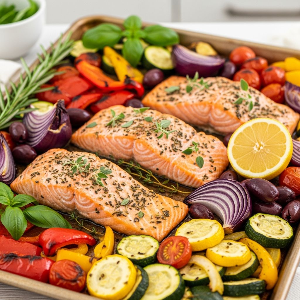 Discover 20 delicious sheet-pan recipes that make following the heart-healthy Mediterranean diet effortless and flavorful.