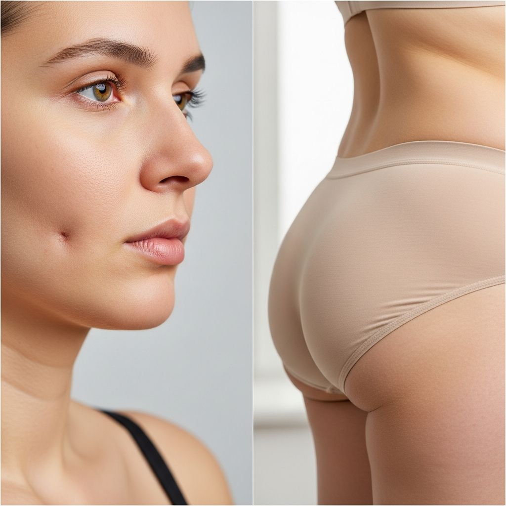 Understanding 'Ozempic face' and 'Ozempic butt': How GLP-1 drugs cause rapid facial aging and sagging skin during weight loss.