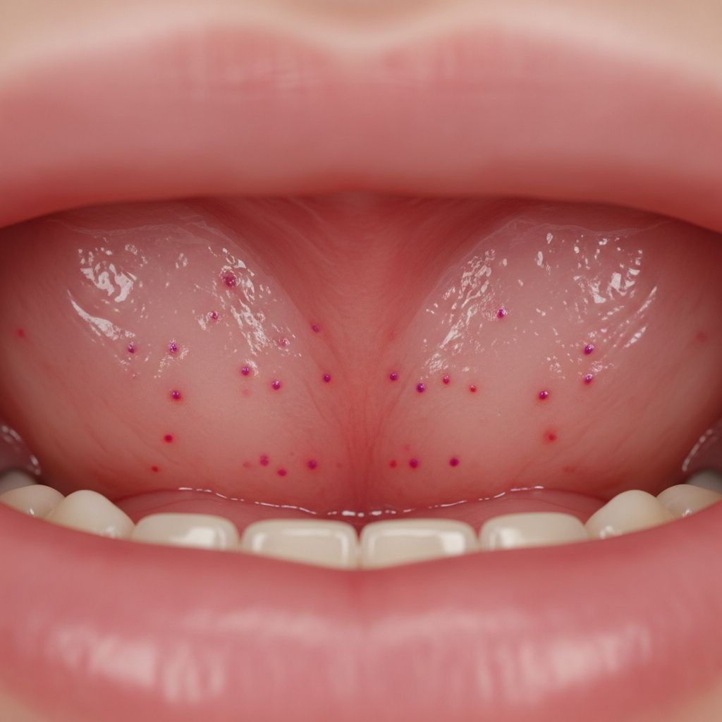 Understanding palatal petechiae: causes, diagnosis, and what dentists can actually determine from oral examination.