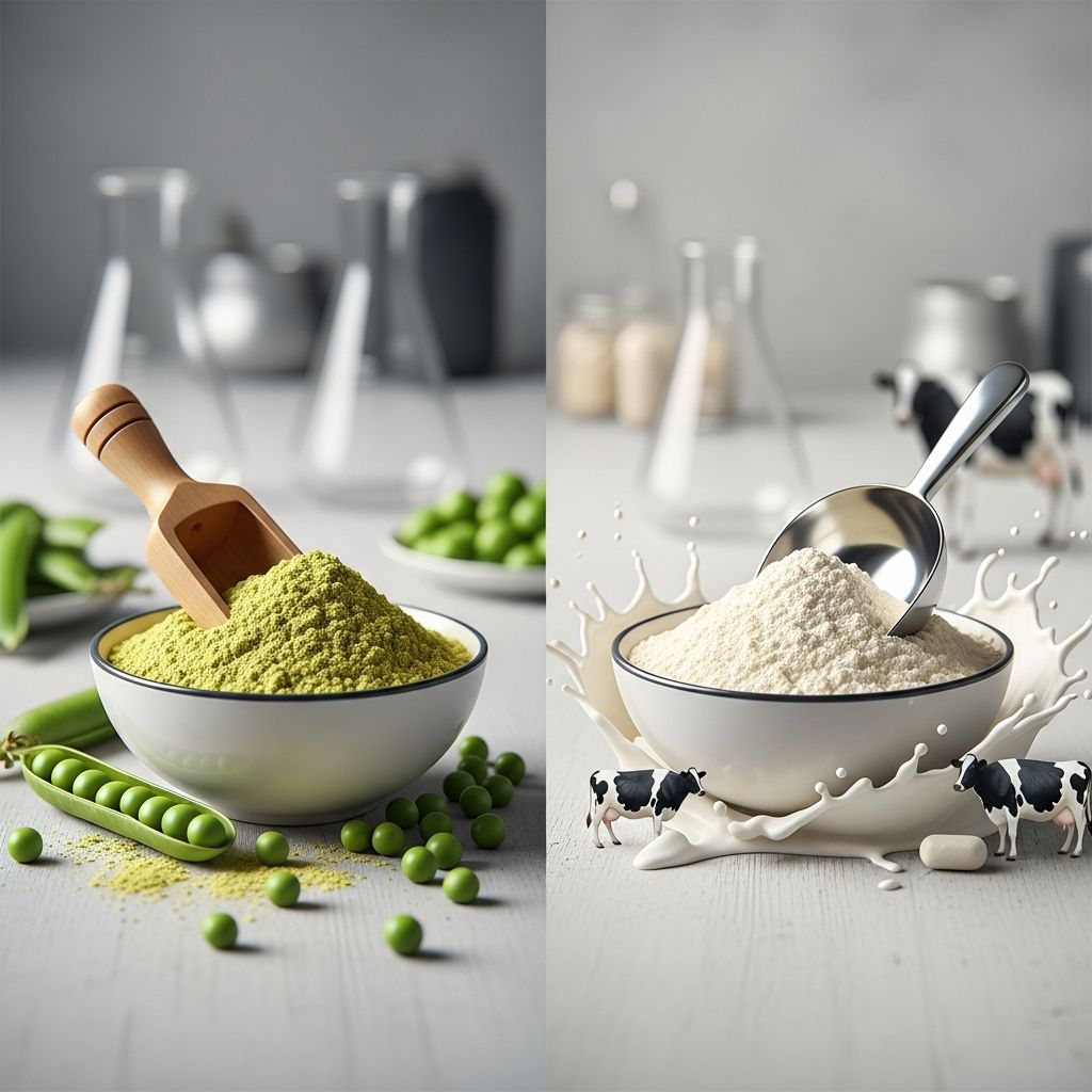 Discover the key differences between pea protein and whey protein to find the best fit for your fitness goals, diet, and health needs.