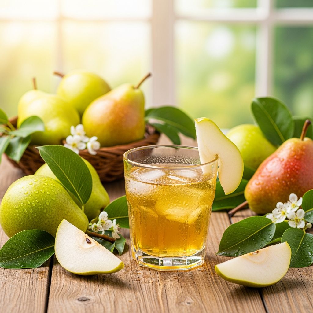 Discover the impressive health benefits of pear juice, from digestive support to heart health and blood sugar regulation.