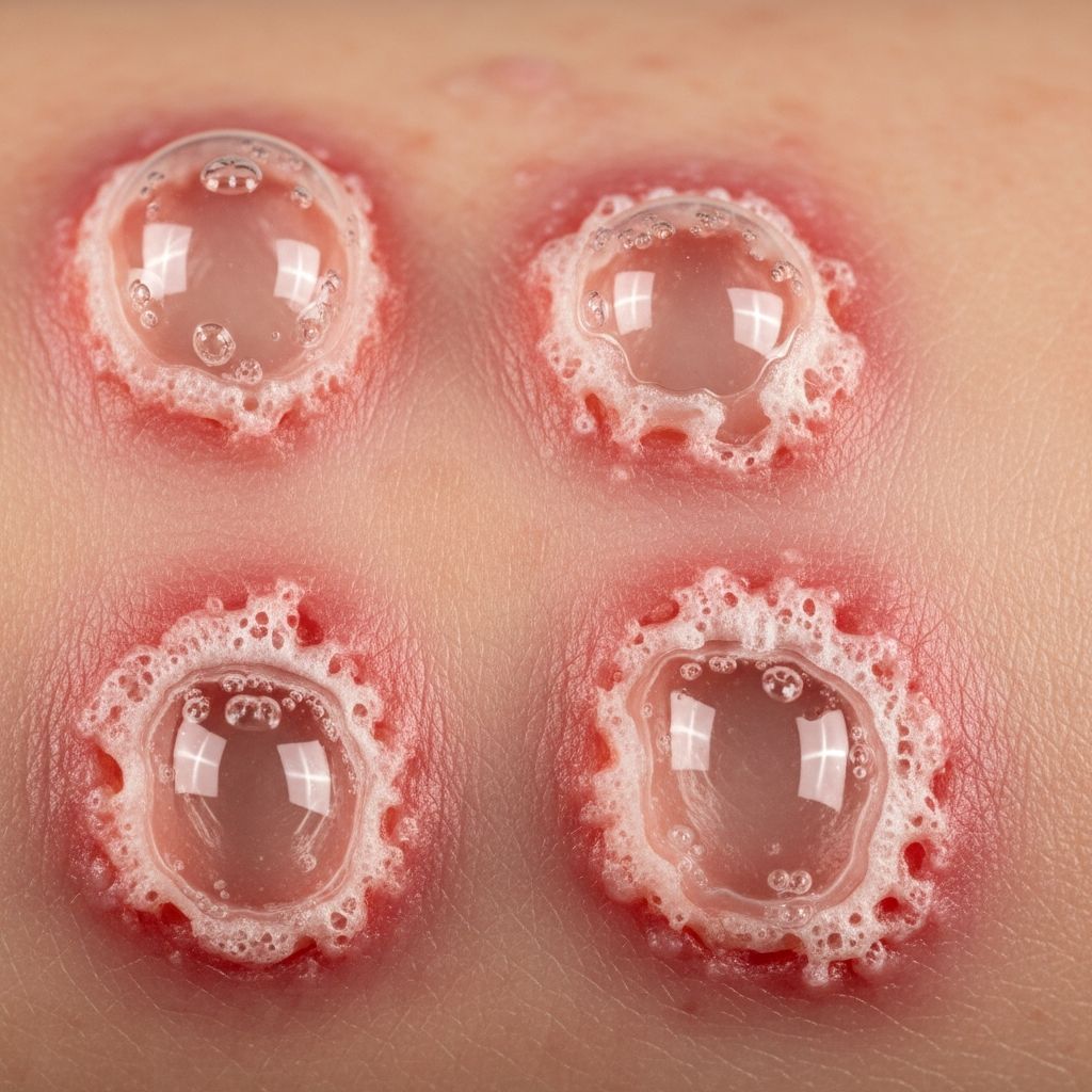 Rare autoimmune blistering skin disorders affecting mainly the elderly with tense blisters and intense itch.