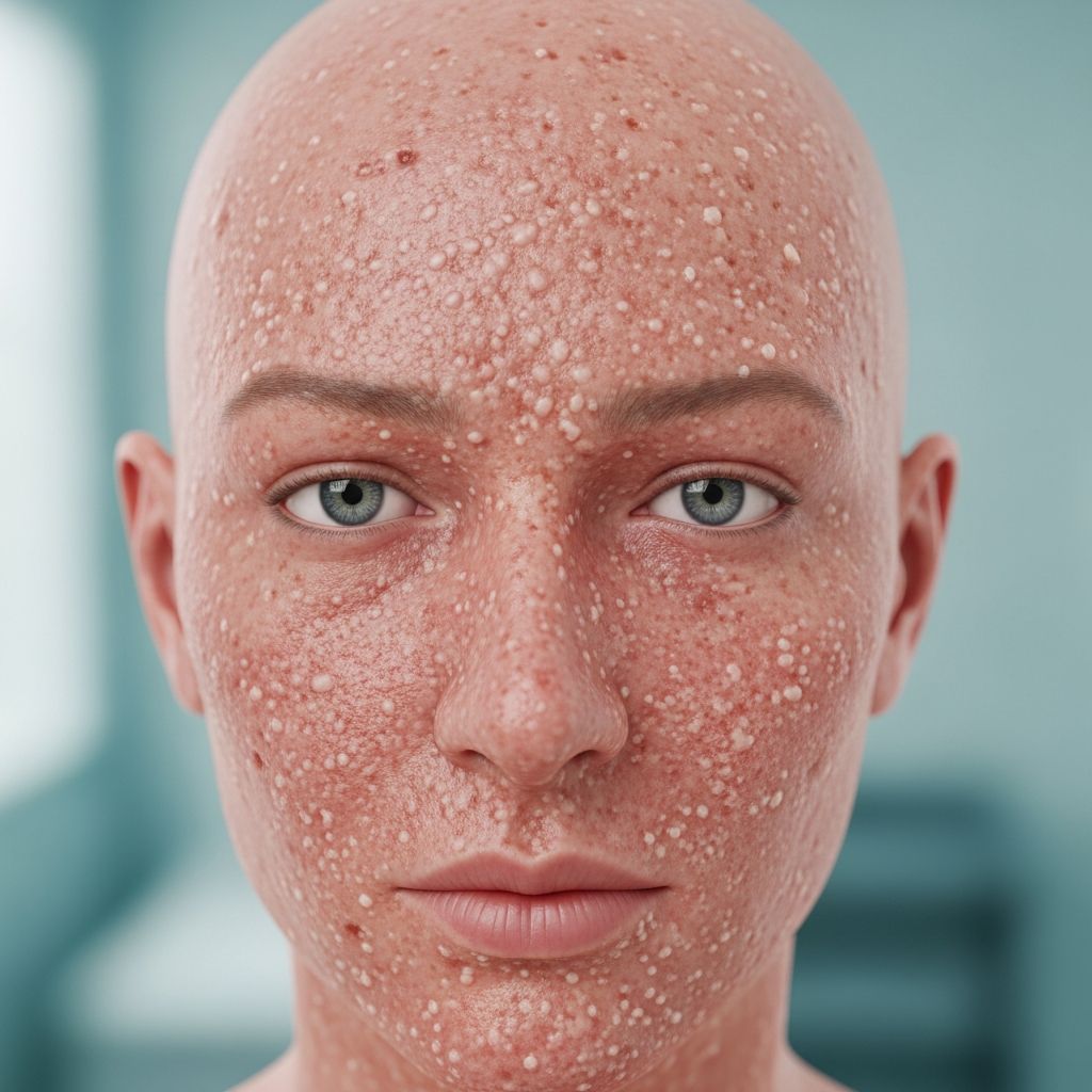 Rare autoimmune blistering skin disorder causing superficial erosions, crusts, and scales without mucosal involvement.