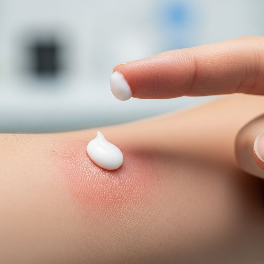 Steroid-free immune-modulating cream for eczema and inflammatory skin conditions.