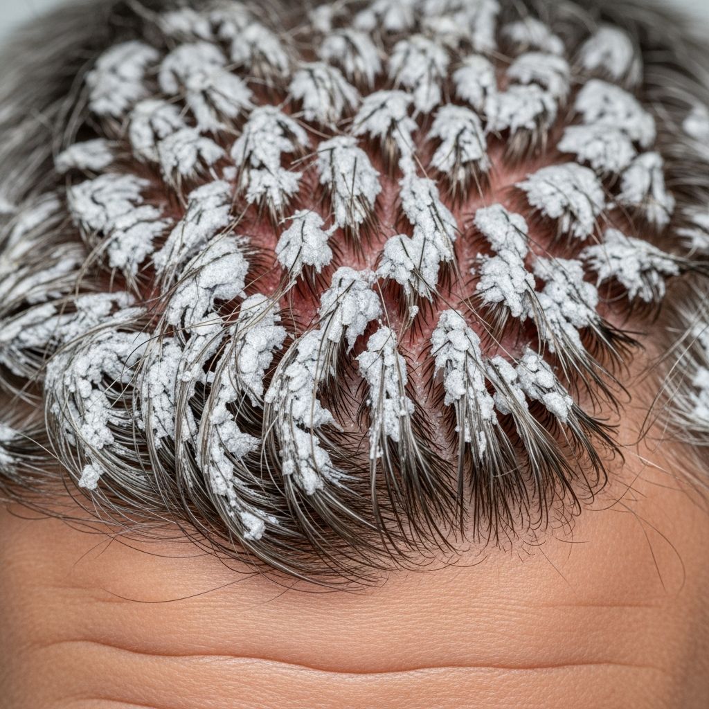 Scalp condition with thick, asbestos-like scales bound to hair shafts, often linked to underlying inflammatory diseases.